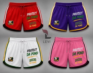 Pantalones Cortos Deportivos Personalizados de Buena Calidad para Hombre, Ligeros, para Entrenamiento, con Cordón en la Cintura e Impresión Personalizada - Product Image 4