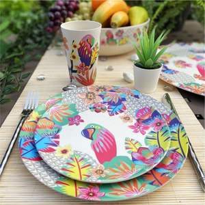 Magnifique plateau de service rose en métal, plateau rectangulaire décoratif pour table basse, pour boissons, grand plateau à motif floral pour le thé et les aliments, décoration - Product Image 5