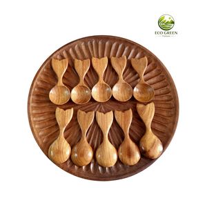 Cuchara Medidora de Madera Roja Natural para Café, Té, Azúcar y Sal - Product Image 4