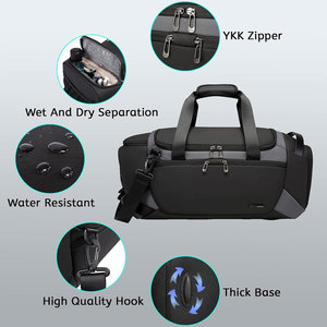 High Quality Custom Logo Gym <b>Duffel</b> <b>Bag</b> Large Capacity Waterproof Oxford Travel Duffle <b>Bag</b> for Fitness LOGO - Product Image 5