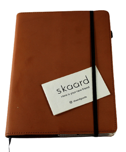 Carnets de notes en cuir de buffle marron de haute qualité, personnalisables, pour fournitures scolaires, vente en gros - Product Image 1