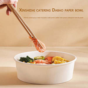 Boîte en papier pour plats à emporter et contenants traiteur, en papier kraft fait main de haute qualité avec revêtement UV, logo personnalisé, produits ménagers - Product Image 2