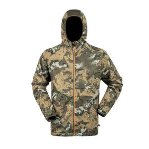Fabrication OEM de sweats à capuche de chasse pour hommes, logo personnalisé, 100% coton, hiver, épais, fermeture éclair, poche, coupe ample, streetwear, vente en gros - Product Image 6