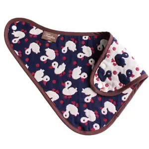 [Wholesale Products] Made in Japan 5-Layered Gauze Baby Bib Bandana Shape 36cm*22cm 100% Cotton Breathable Low MOQ Soft Duck