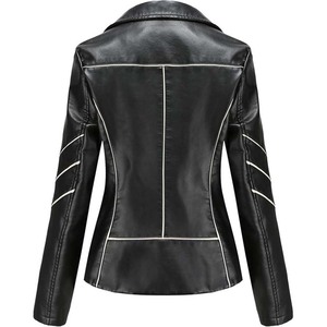 Vestes en similicuir unies pour femmes et filles, design unique, très vendues, service OEM, impression de logo, vêtements décontractés, hiver - Product Image 4