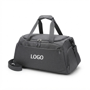 Beige Oxford Polyester Waterproof Unisex Gym Duffle <b>Bag</b> Adjustable Strap Wet/Dry Separation Shoe Compartment <b>Yoga</b> Fitness Travel - Product Image 3