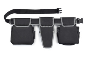 Pro <b>Leather</b> <b>Tool</b> Belt Kit – Hammer Holder, Suspenders, Pouch – Full Grain - Product Image 3