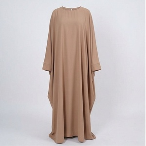 Vestido de manga larga para mujer, talla grande, ropa islámica, abaya holgada, puños personalizados, ropa exterior musulmana, elegante y modesta. - Product Image 1