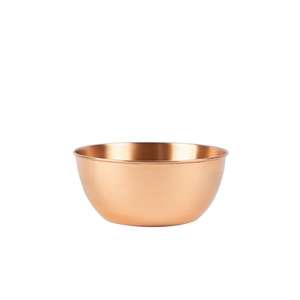 Superior Quality <b>Deep</b> Food Storage <b>Bowl</b> with Copper Finished Ideal for Restaurant Hotel Tabletop Salad and Fruit Serving - Product Image 1
