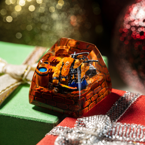 Teclas Místicas de Anime, Teclas Artesanales Personalizadas, Teclas Anime Lindas, Teclas Verdes, Juego de Teclas, Teclas de Resina - Product Image 6