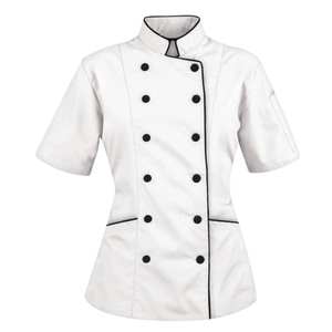 Ropa de Chef 100% Algodón, Manga Larga, Transpirable, Uniforme de Cocina para Personal de Restaurante y Hotel, Venta al Por Mayor, Suministro OEM - Product Image 1