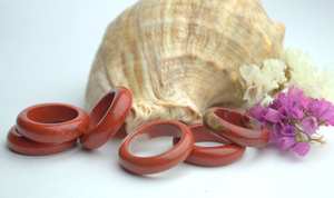 Anillo Unisex de Jaspe Rojo, Joyería con Piedra Natural, Piedra Curativa, Regalo de Boda, Venta al Por Mayor - Product Image 4