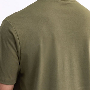 Camiseta de Verano para Hombre, Color Verde Menta, Estilo Liso, de Algodón, Corte Holgado, Estilo Urbano, Talla Grande - Product Image 5