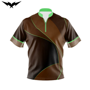 Camisetas de Boliche Personalizadas con Bordado 3D, Cierre de Cremallera 1/4, 100% Poliéster, Unisex, Ropa Deportiva de Alta Calidad, Jersey Elástico que Absorbe la Humedad - Product Image 3