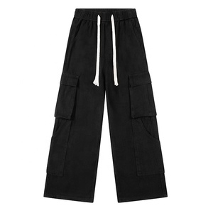 Pantalones Vaqueros de Mezclilla de Corte Bootcut Vintage para Hombre, Diseño Moderno y Elegante, Estilo Urbano, Pantalones para Adolescentes - Product Image 5