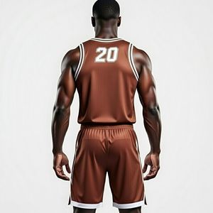 Tenues de basketball professionnelles personnalisées OEM/ODM avec logo imprimé, respirantes, 100 % polyester, anti-bactériennes et anti-UV - Product Image 2