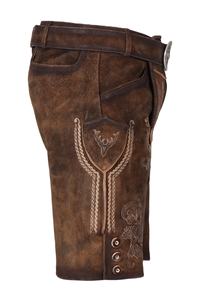 HERREN BAVARIAN BROWN OKTOBERFEST LEDERHOSEN Pants <b>Trousers</b> Trachten Pants Custom <b>Leather</b> Fabric Cowhide Suede <b>Leather</b> 2025 - Product Image 2