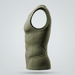 Wholesale Custom <b>Men</b> <b>Singlet</b> Polyester Fabric Slim Fit Gym Wear <b>Mens</b> Stringers Muscle Shirts Work Out O neck Tank Top for <b>Men</b> - Product Image 3