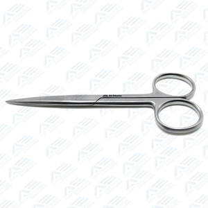 กรรไกรผ่าตัดสแตนเลส เครื่องมือผ่าตัดมาตรฐาน 4.5 นิ้ว ใช้แรงมือ ปลายตรงคม - Product Image 6