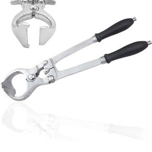 Castrador Burdizzo sin sangre de tamaño personalizado, reutilizable, de acero inoxidable de alta resistencia, con cordón de sujeción, grado veterinario para caballos - Product Image 1