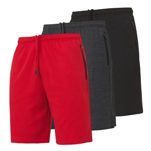 Pantalones cortos de algodón para hombre, tela de felpa, ajuste atlético, cómodos, informales, para el día a día y entrenamiento deportivo. - Product Image 3