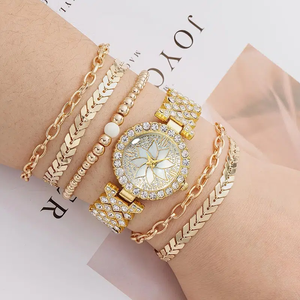 6261 Fashion Casual Simple Quartz Watch With Bracelet Set Gift for Ladies - Product Image 6