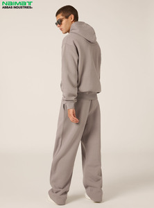 Sweat à capuche zippé intégral à manches doublement rayées bicolores pour homme, vêtement d'extérieur en polaire pour l'entraînement - Product Image 6