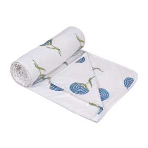 Handmade Lightweight Traditional Hand Block Printed Reversible Dohar 100% Cotton Handcrafted Soft Cotton Double <b>Bed</b> Dohar - Product Image 3