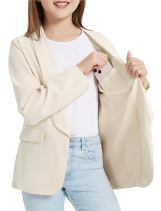Blazers d'uniforme scolaire avec logo personnalisé, costume formel pour enfants, veste en polyester 100%, blazer à revers cranté pour filles - Product Image 3