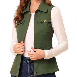 Gilet en jean sans manches en coton au design tendance, léger, vente directe, best-seller, service OEM - Product Image 4