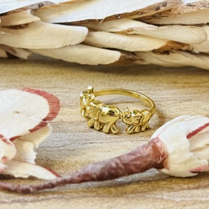 Hot Selling <b>Elephant</b> Ring Boho Brass Ring For Women 18k Gold Plated Dainty Animal Jewelry Lucky <b>elephant</b> Ring Wholesale/OEM/ODM - Product Image 3