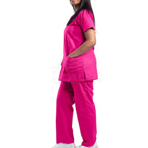 Stylish Women's Nursing Uniform <b>Scrub</b> <b>Tops</b> with Knitted Fabric Comfortable & Breathable for All Day Wear - Product Image 4