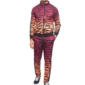 Men High Quality Custom Sublimation Design Lightweight Winter Tracksuit <b>Zip</b> <b>Up</b> <b>Jacket</b> & Trousers 2 Pieces Tracksuits For Jogging - Product Image 3