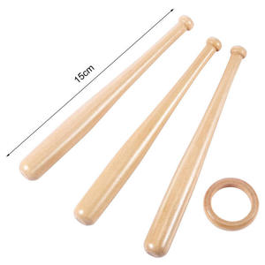 WARPRO INDUSTRY Natural Wood <b>Baseball</b> Bat Set White Ribbed 1-Piece 31 in Lightweight 0.3-0.5kg Customized Casual Use - Product Image 4