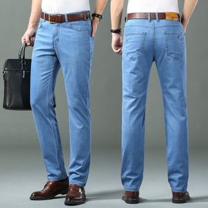 Pantalones vaqueros para hombre, Jeans lavados de algodón/LICRA a la moda, venta al por mayor, OEM, diseño personalizado de calidad orientada a la exportación - Product Image 2