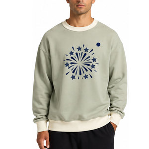 Men Heavyweight Sweatshirt Durable <b>Thick</b> <b>Fleece</b> Crew Neck Pullover With Soft Interior For Cold Weather Casual And Daily Wear - Product Image 1