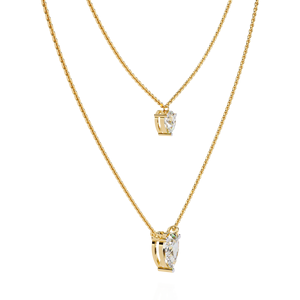 Collier pendentif en argent 925 avec moissanite ovale, chaîne solitaire, bijoux minimalistes pour femmes - Product Image 3