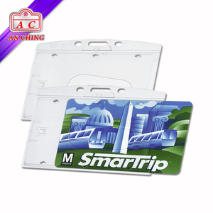 <b>Plastic</b> Business Single Card Name Badge Holder - Product Image 1