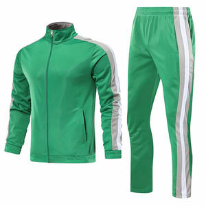 Ensemble de survêtement de football pour homme, veste et pantalon zippés, poids moyen 280g, sublimation, élastique, avec fermeture éclair - Product Image 4