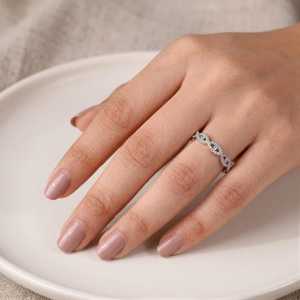 Bague de fiançailles et de mariage en or massif 10k 14k 18k avec diamant de laboratoire taille ronde et bande torsadée, certifiée IGI, pour femme, style halo - Product Image 6