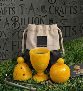 Modern Resin <b>Oud</b> <b>Burner</b> Set with Metal Tong and Travel Carry Bag Arabic Bakhoor Incense Set - Product Image 2