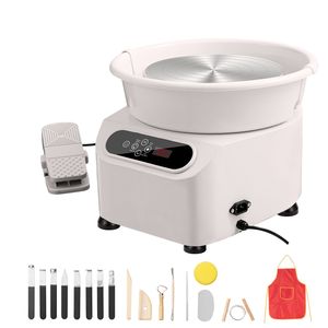 Tornio per Ceramica Elettrico da 10 Pollici con Azionamento Diretto, 350W, per Modellazione e Lavorazione Artistica Fai-da-Te - Product Image 1