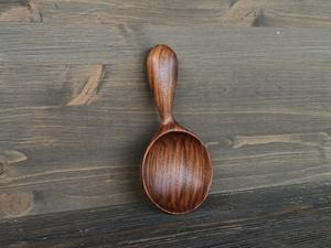 Cuillère à thé en bois faite à la main, cuillère doseuse en bois naturel pour café et sucre, finition polie, accessoire de cuisine - Product Image 5