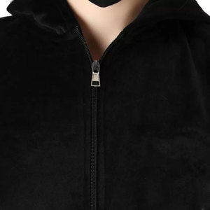 Chándal de Invierno para Mujer, Color Liso, con Capucha de Forro Polar Ecológico, para Adultos, Talla Grande, Precio Bajo - Product Image 4
