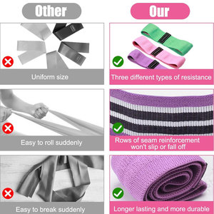 BOXIRO SPORTS - Juego de Bandas de Resistencia para Cadera, Diseño Deportivo Transpirable con Bucle de Nailon para Glúteos - Colores y Tamaños Personalizables - Product Image 4