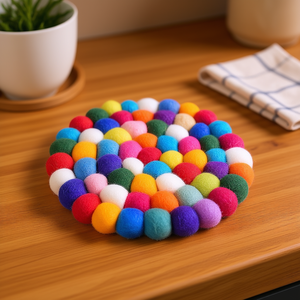 Multicolor <b>Felt</b> Hot <b>Pad</b> Stylish Mats & <b>Pads</b> for Comfort and Style - Product Image 3