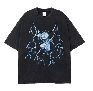 T-shirt pour homme en jersey 100% coton respirant, service OEM, impression numérique en relief surdimensionnée, taille plus, fournisseurs bangladais - Product Image 1