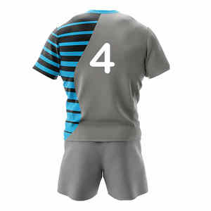 Maillots et shorts de rugby personnalisés, haute qualité, respirants, pour sports de plein air, avec logo personnalisé, faible quantité minimum de commande (MOQ), pour hommes et femmes. - Product Image 3