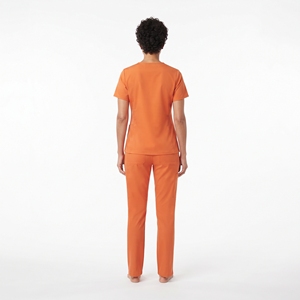 Ensemble d'uniformes médicaux pour femmes, manches courtes, col en V, tenue de travail pour infirmières, hôpital, haut et pantalon, ensemble deux pièces - Product Image 6