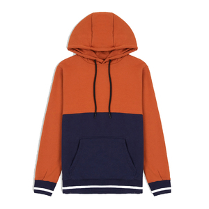 Customized <b>Men</b>’s Color Block Pullover Hoodie Casual Fleece Sweatshirt Two Tone Hooded Top Kangaroo Pocket Ribbed Cuff <b>Hoodies</b> - Product Image 4